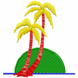 Flowers And Tree Embroidery Design 11